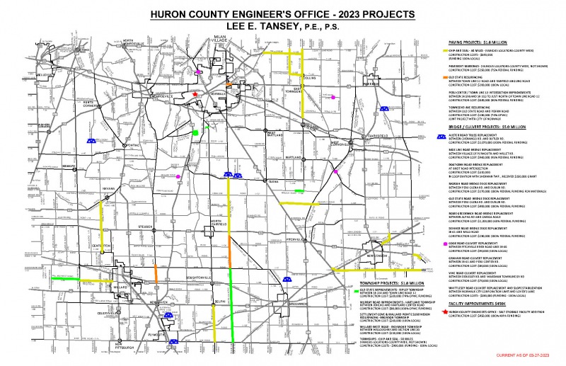 2023 County Projects Map